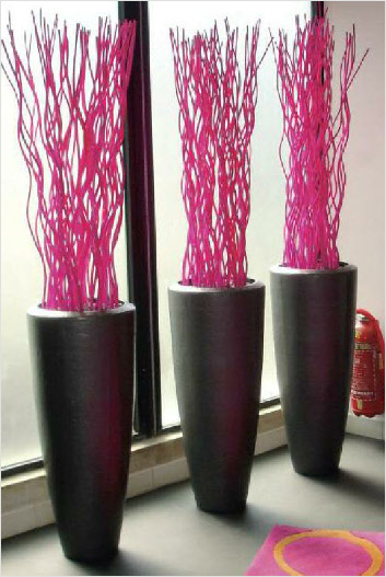 Tall tapered curved round ceramic style GRP planter Tall tapered curved round ceramic style GRP planter