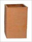 tall quare ribbed planter tall quare ribbed planter