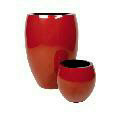 Tall round urn shaped planter